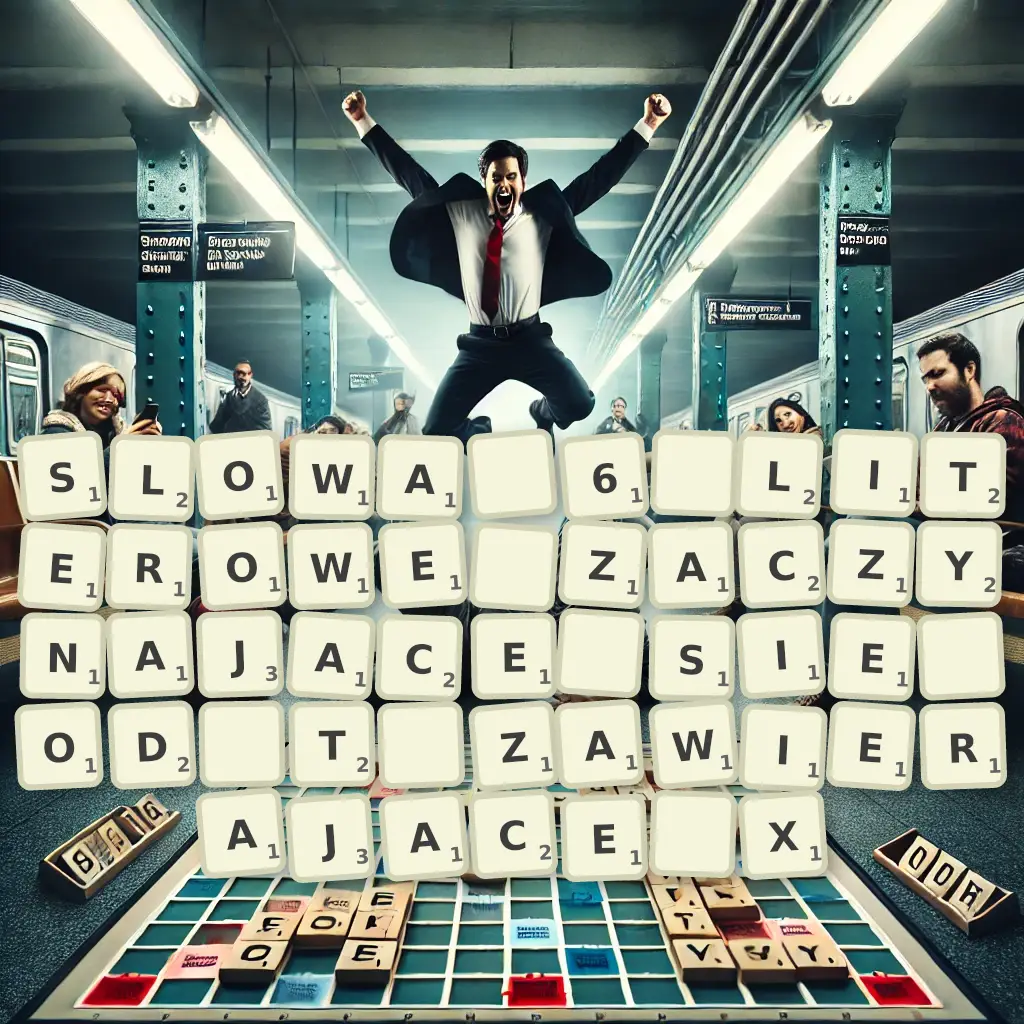 Słowa 6-literowe, zaczynające się od T, zawierające X