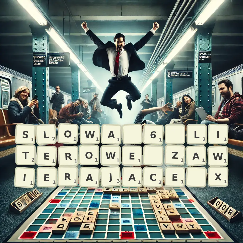Słowa 6-literowe, zawierające X