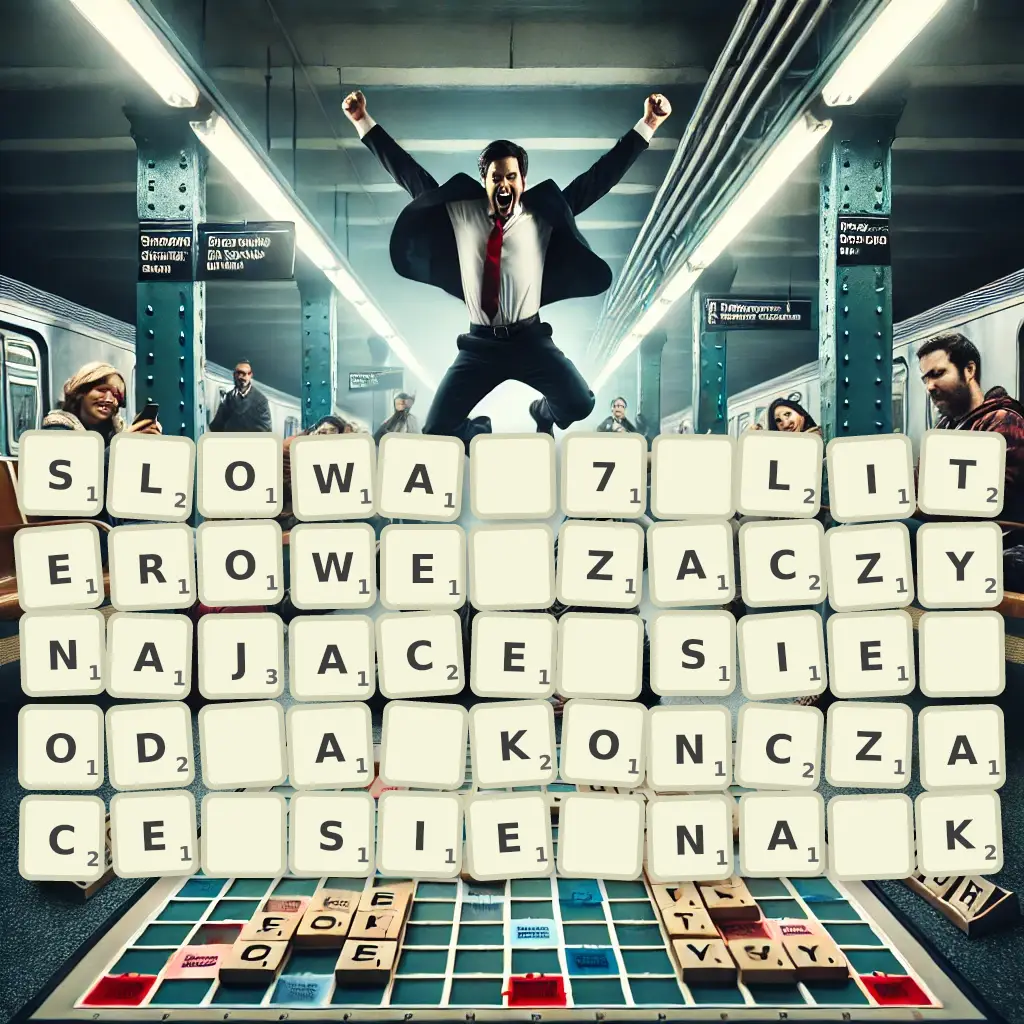 Słowa 7-literowe, zaczynające się od A, kończące się na K