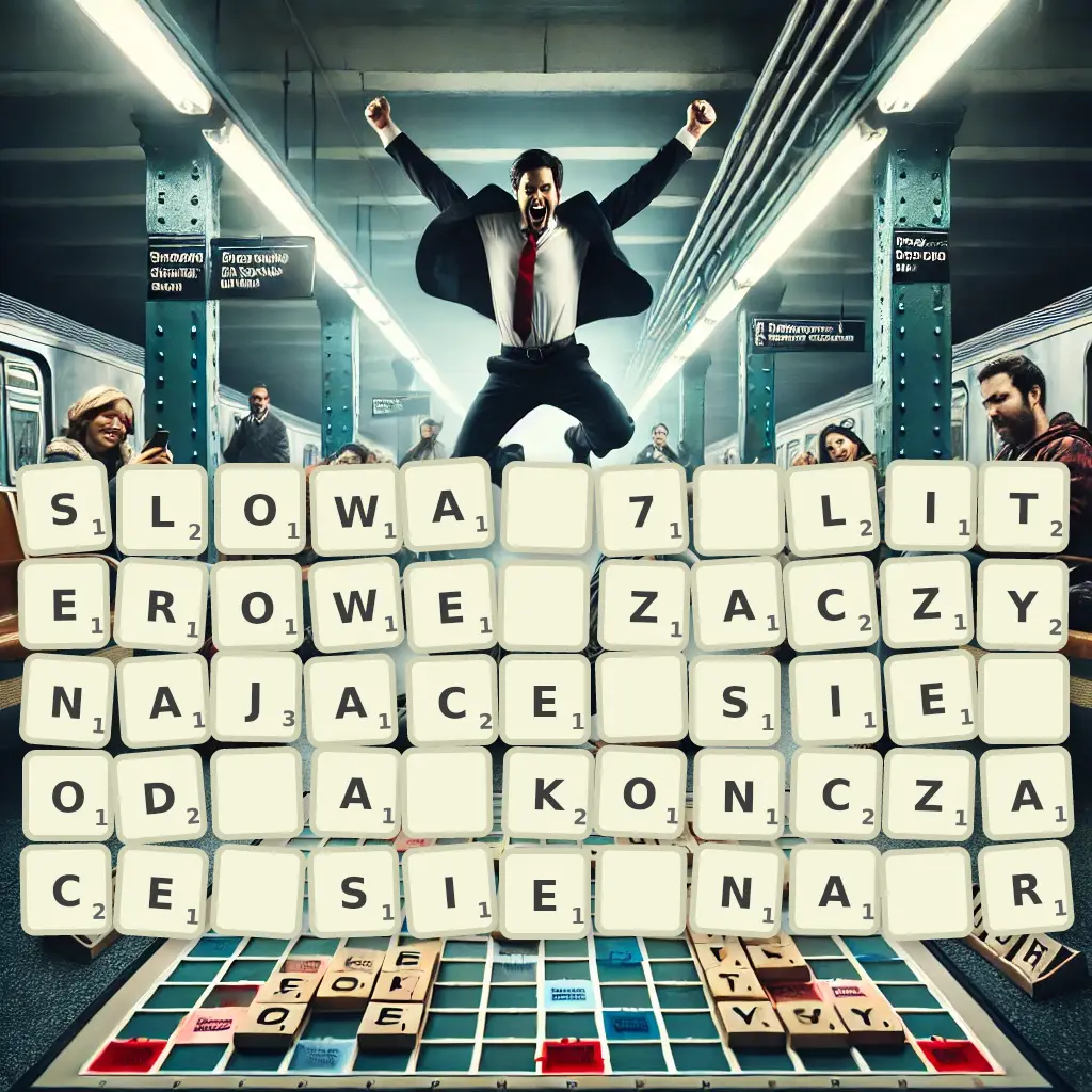 Słowa 7-literowe, zaczynające się od A, kończące się na R