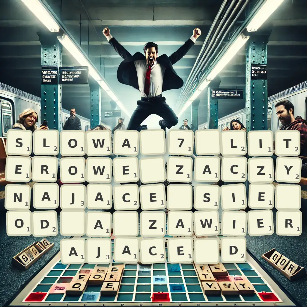 Słowa 7-literowe, zaczynające się od A, zawierające D