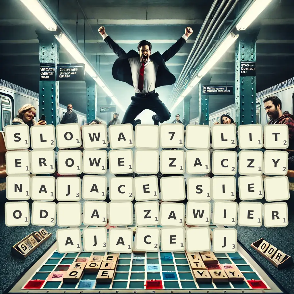 Słowa 7-literowe, zaczynające się od A, zawierające J