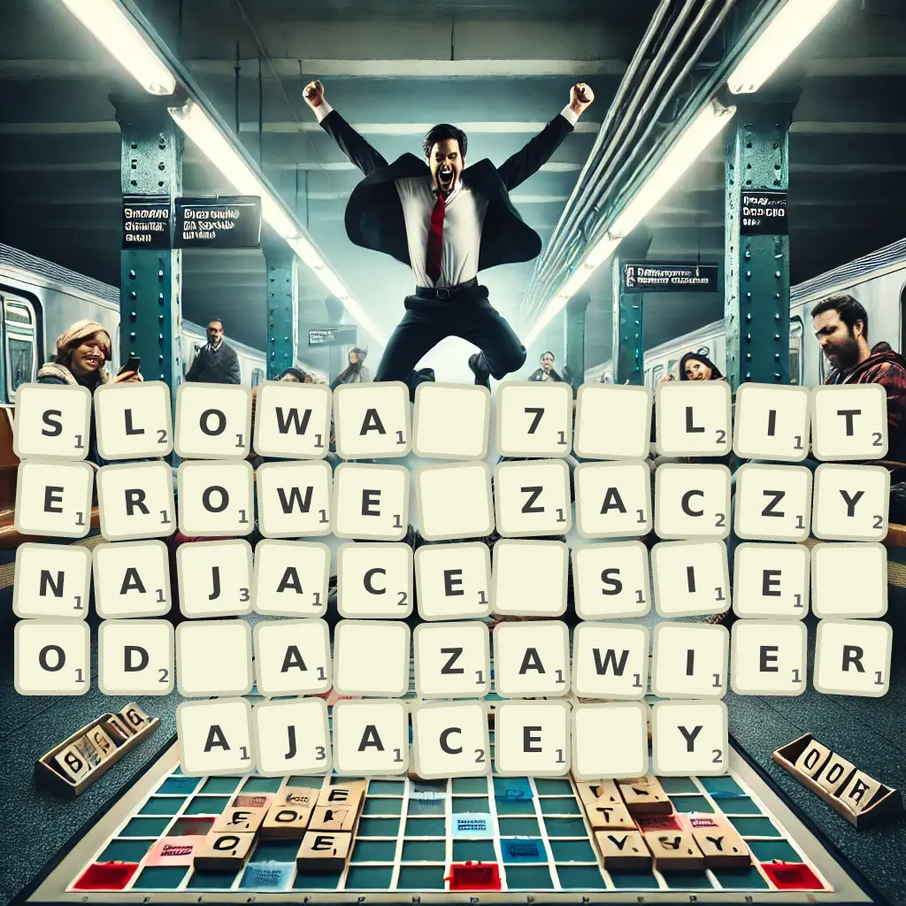 Słowa 7-literowe, zaczynające się od A, zawierające Y