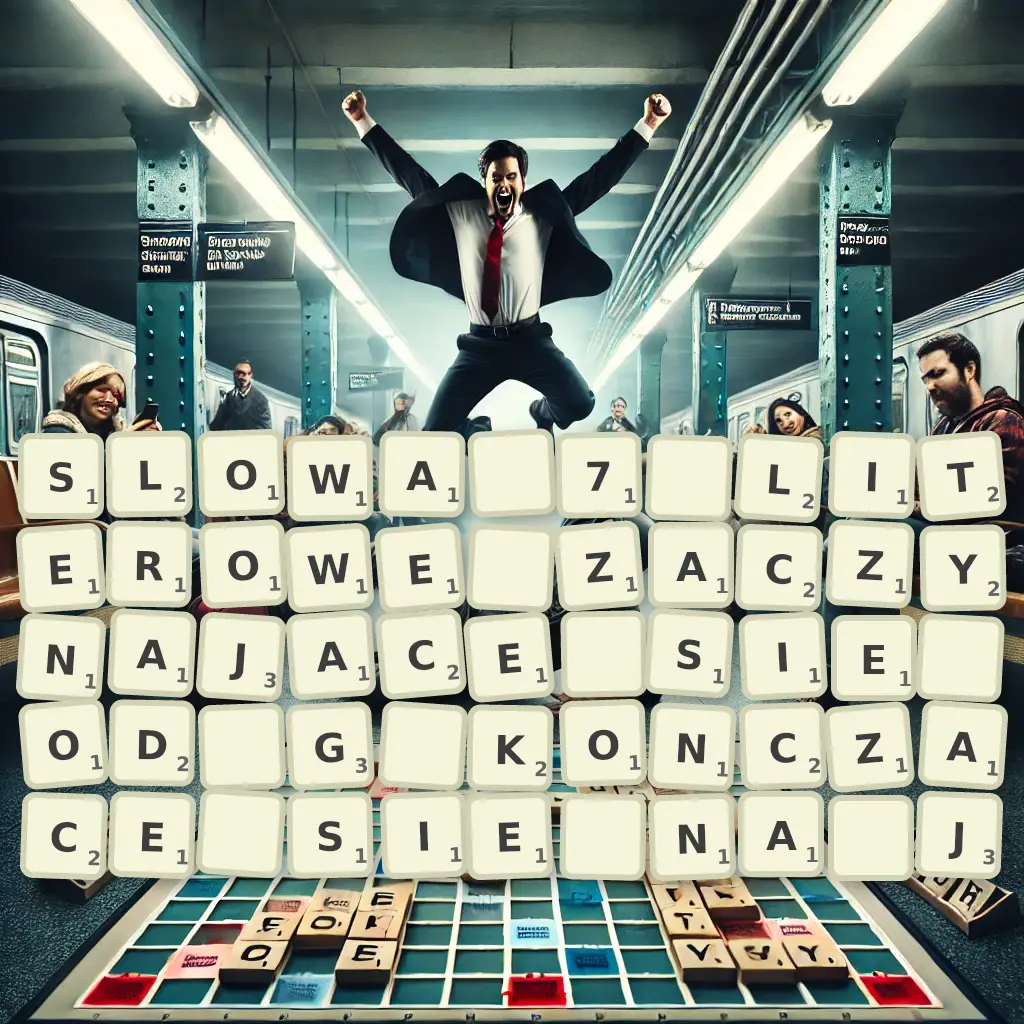 Słowa 7-literowe, zaczynające się od G, kończące się na J