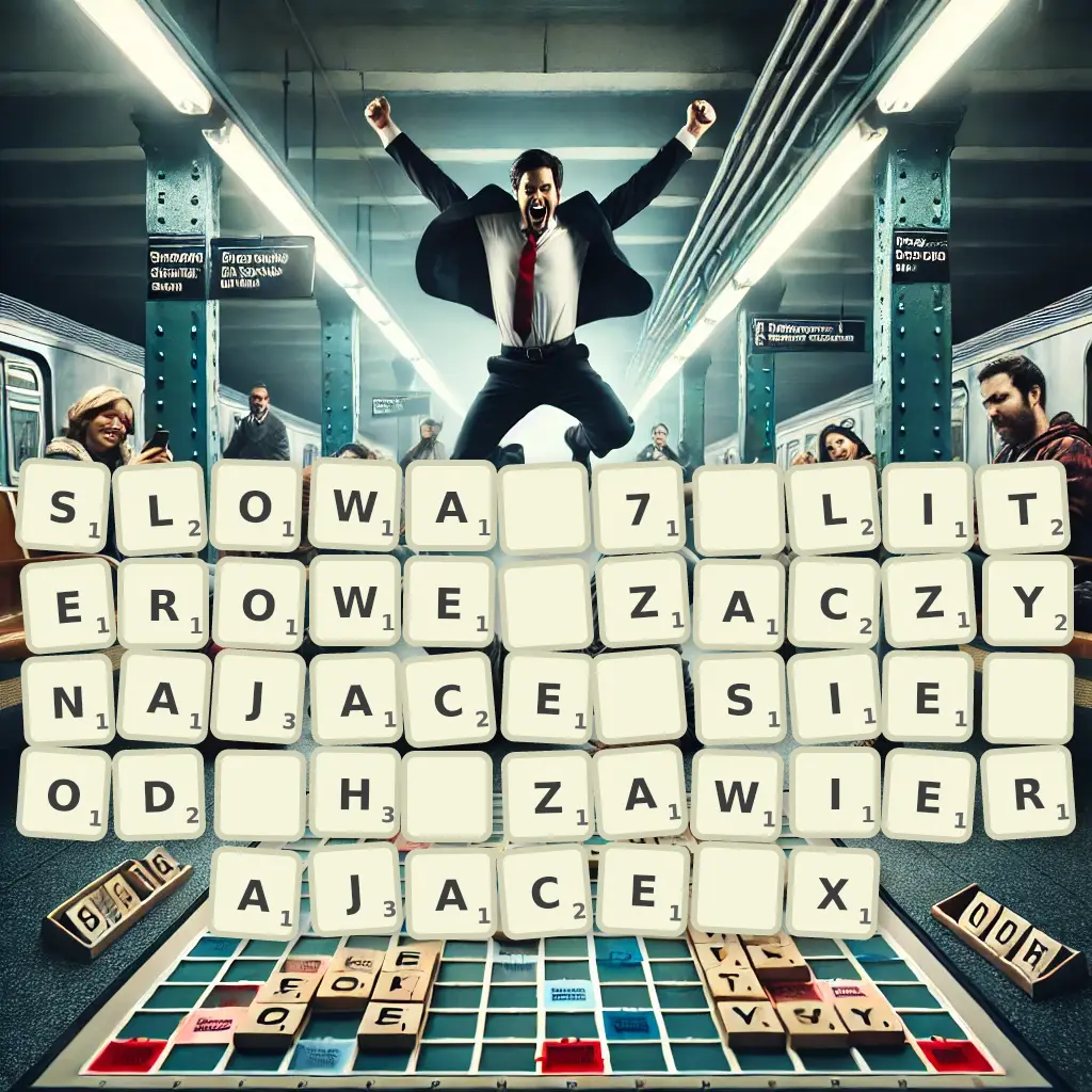 Słowa 7-literowe, zaczynające się od H, zawierające X