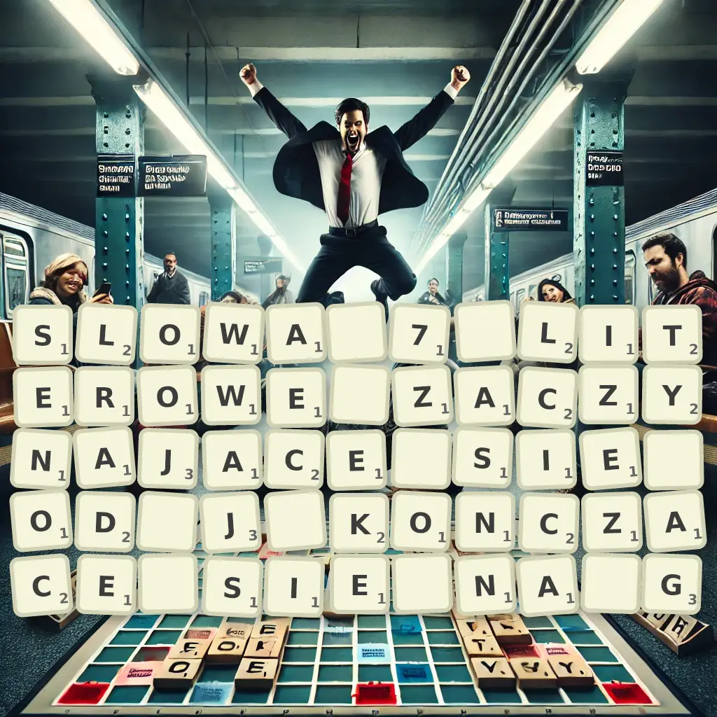 Słowa 7-literowe, zaczynające się od J, kończące się na G