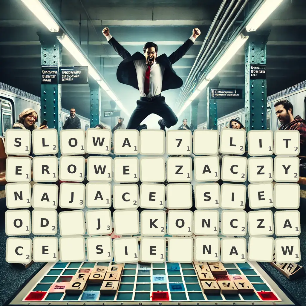 Słowa 7-literowe, zaczynające się od J, kończące się na W