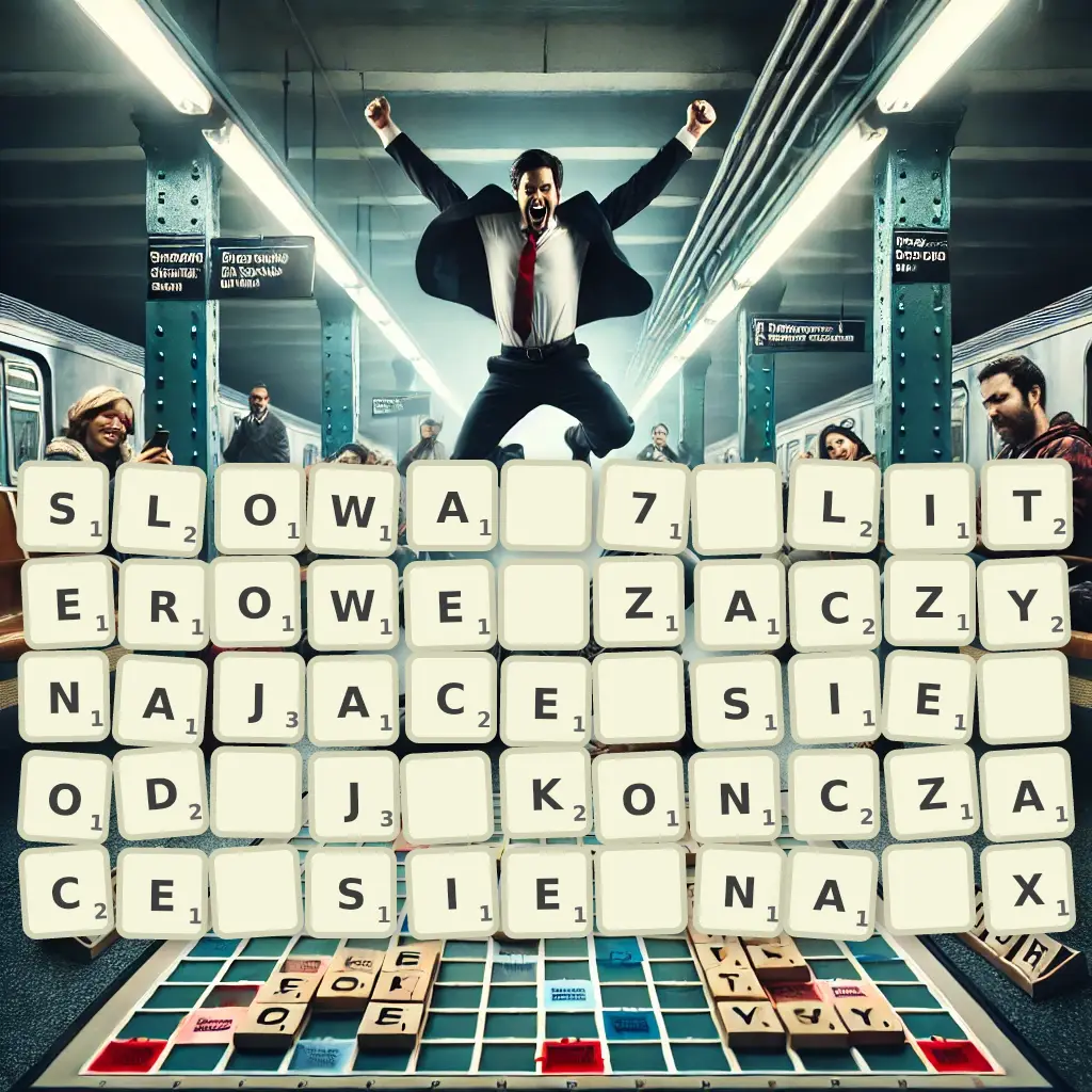 Słowa 7-literowe, zaczynające się od J, kończące się na X