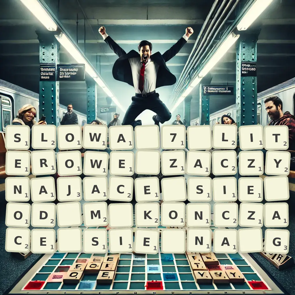 Słowa 7-literowe, zaczynające się od M, kończące się na G