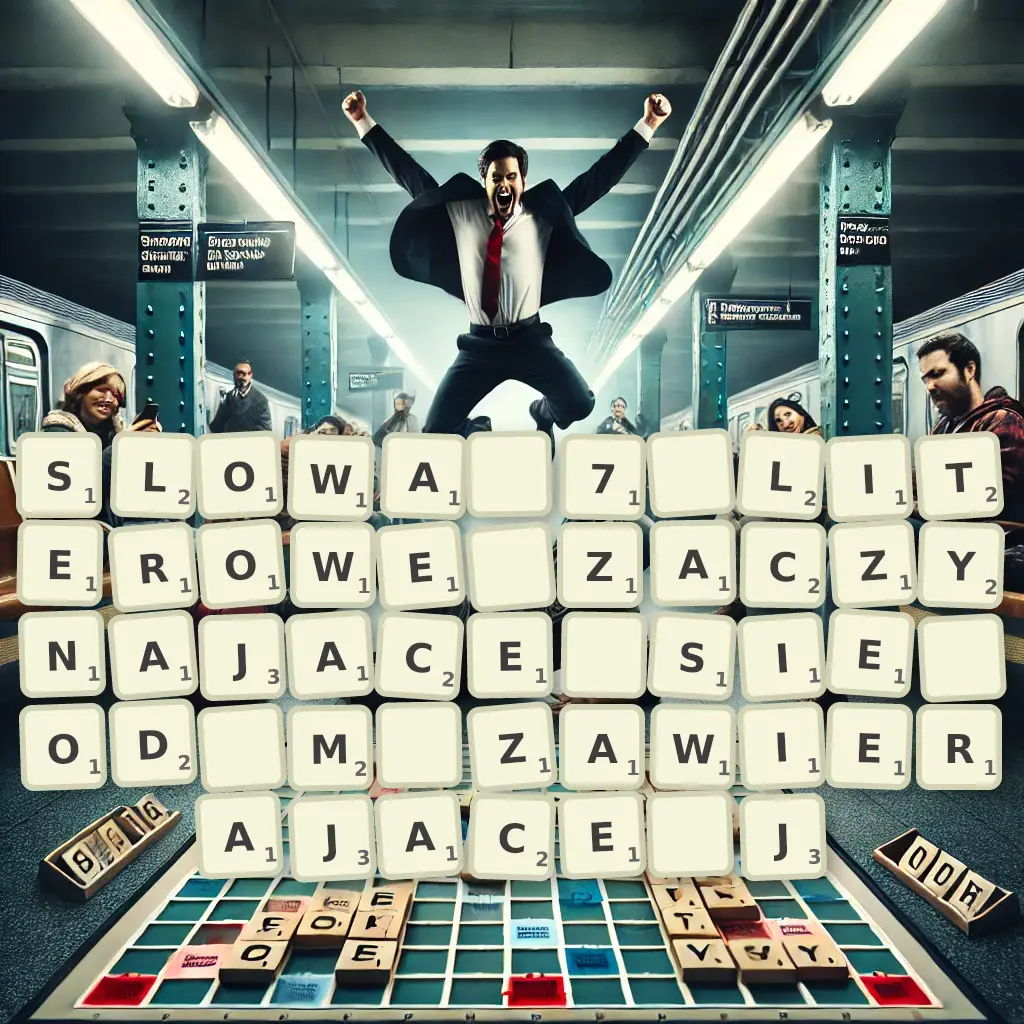 Słowa 7-literowe, zaczynające się od M, zawierające J