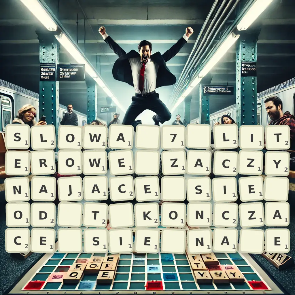 Słowa 7-literowe, zaczynające się od T, kończące się na E