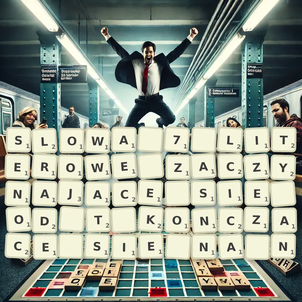 Słowa 7-literowe, zaczynające się od T, kończące się na N