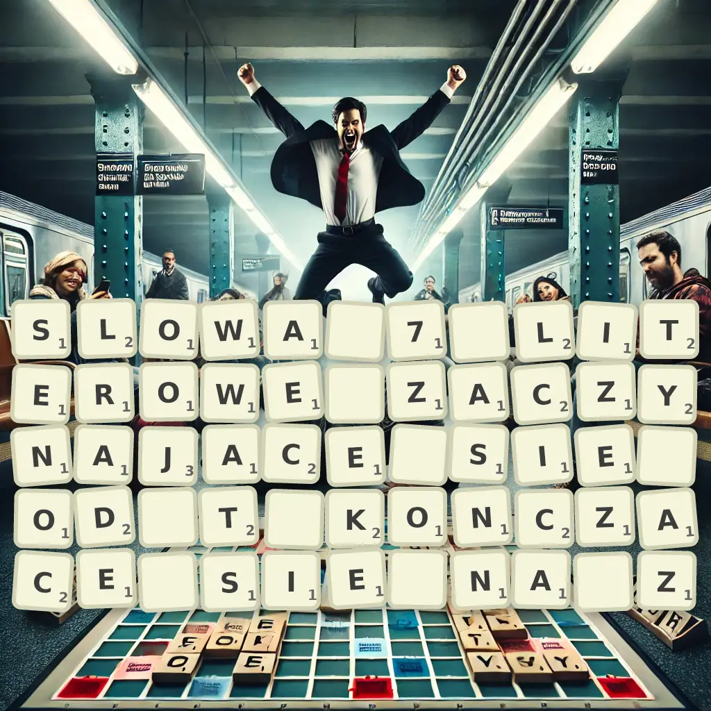 Słowa 7-literowe, zaczynające się od T, kończące się na Z