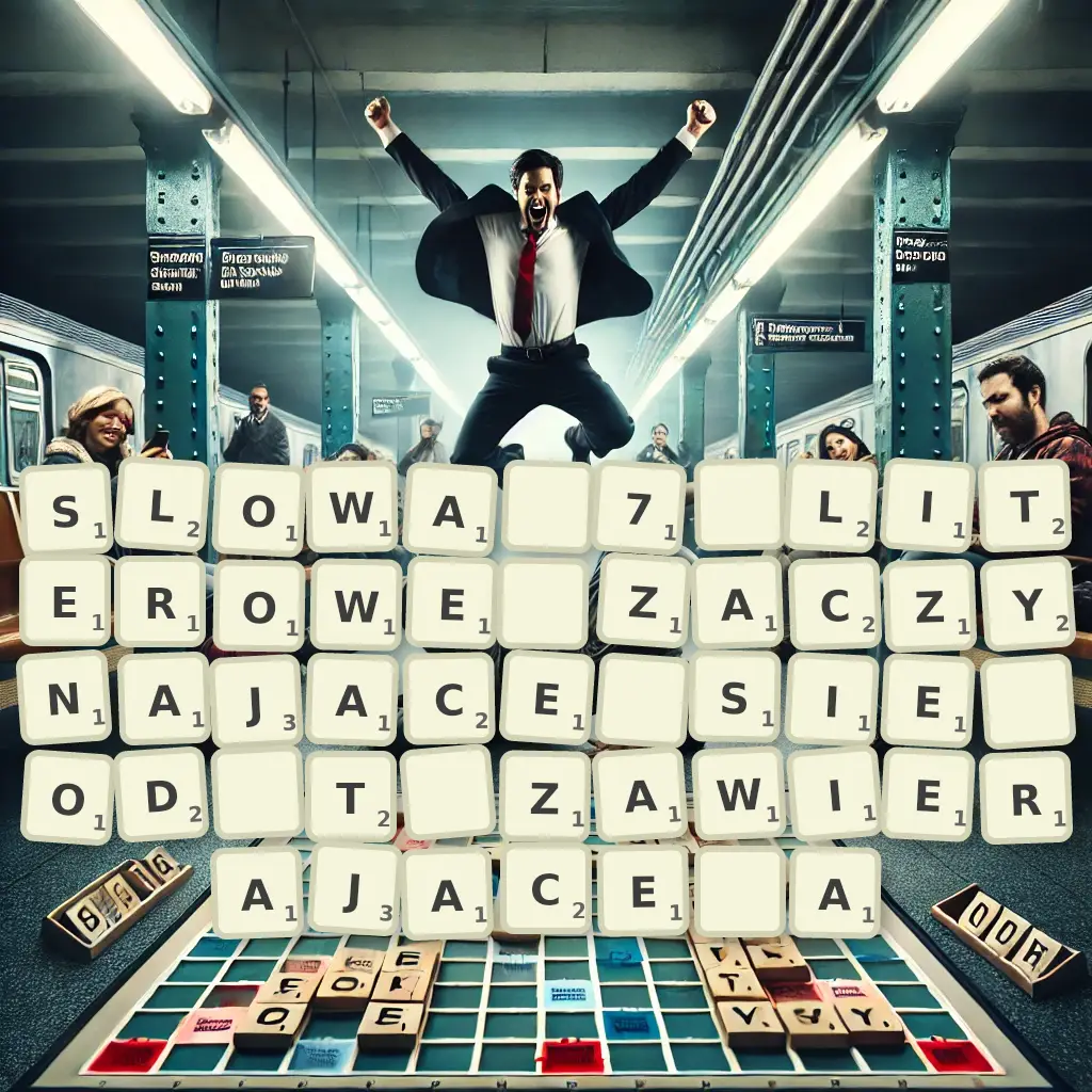 Słowa 7-literowe, zaczynające się od T, zawierające Ą