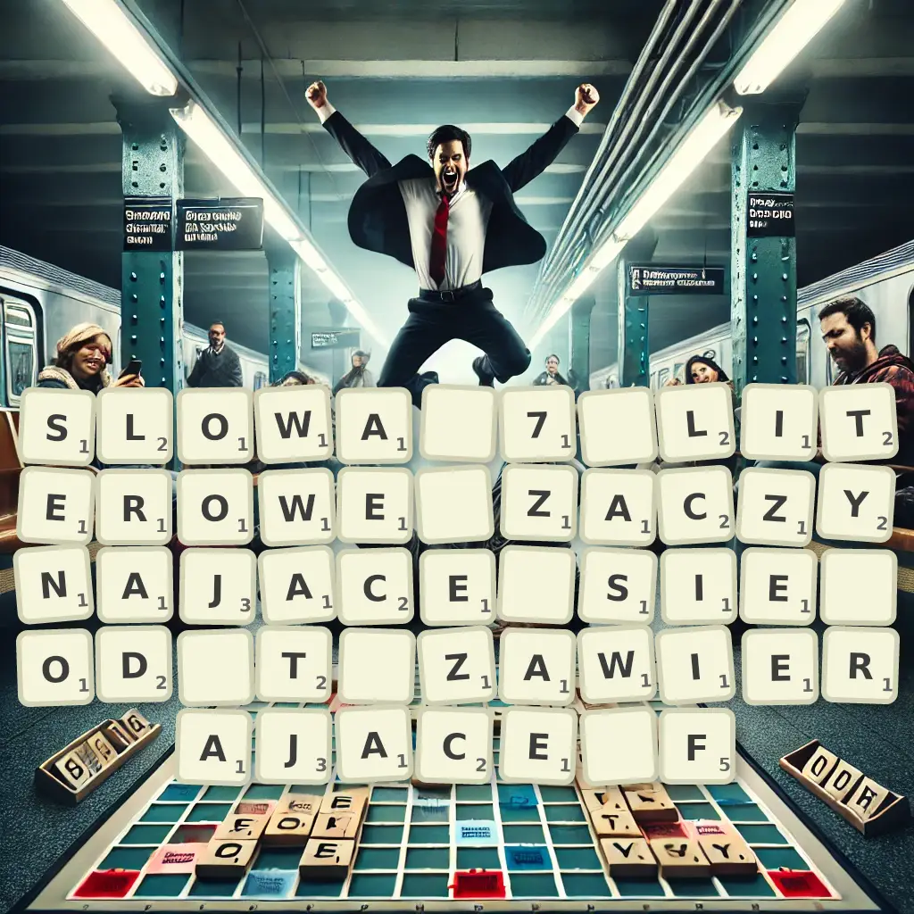 Słowa 7-literowe, zaczynające się od T, zawierające F