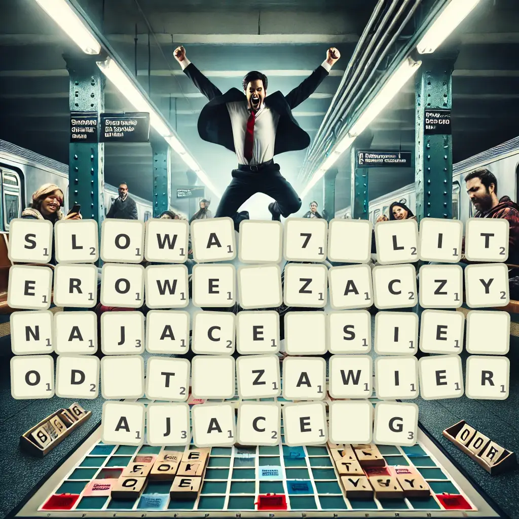 Słowa 7-literowe, zaczynające się od T, zawierające G