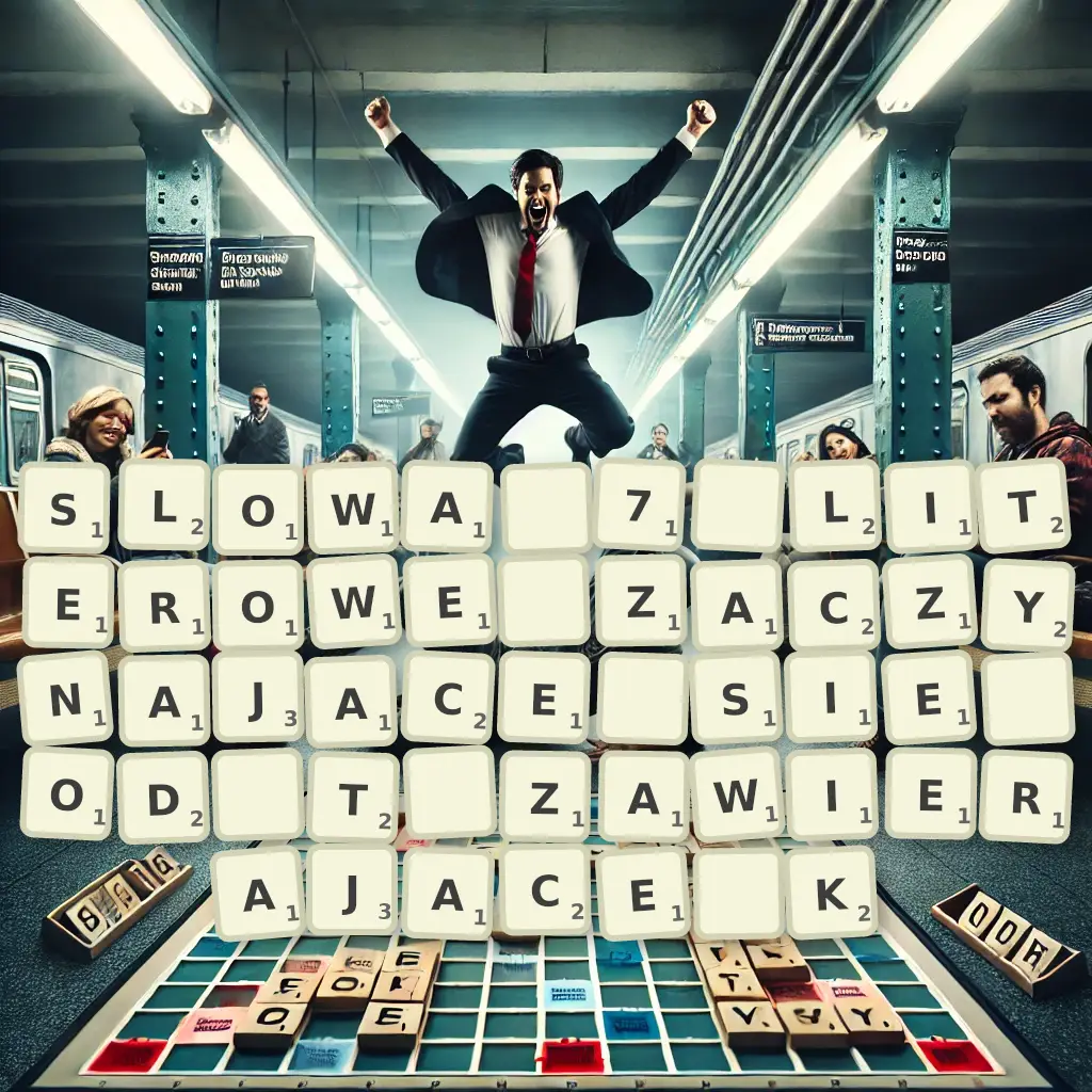 Słowa 7-literowe, zaczynające się od T, zawierające K