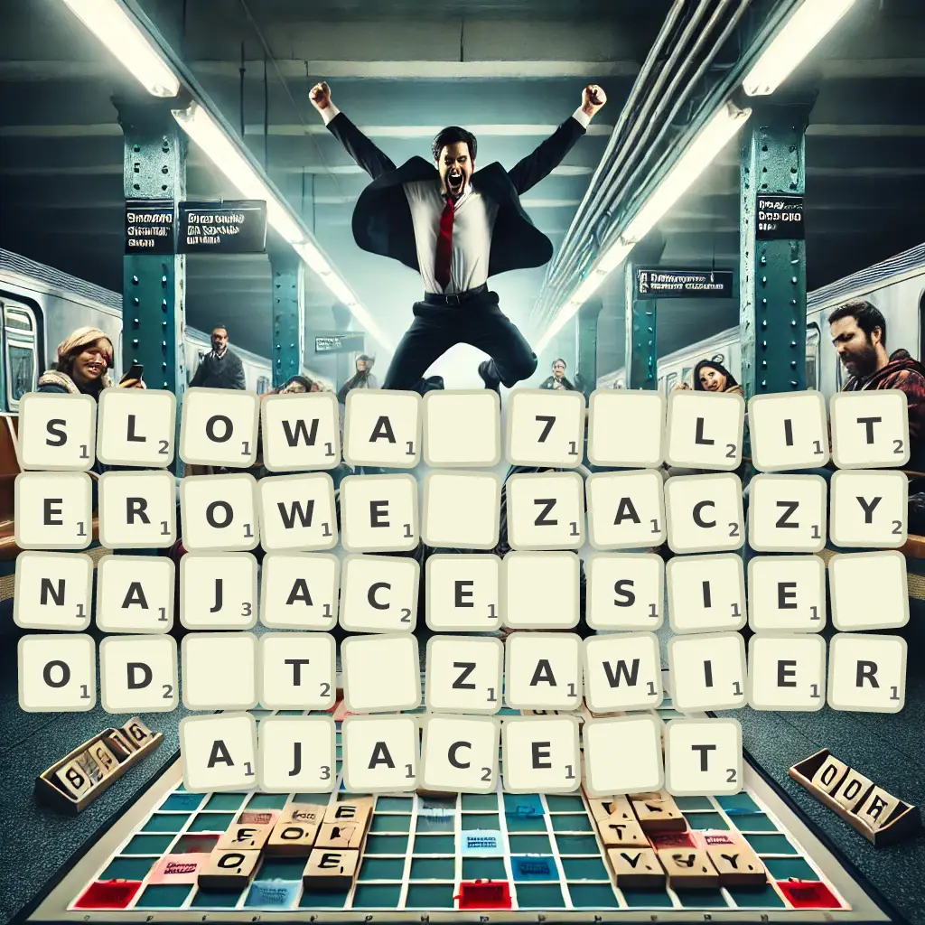 Słowa 7-literowe, zaczynające się od T, zawierające T