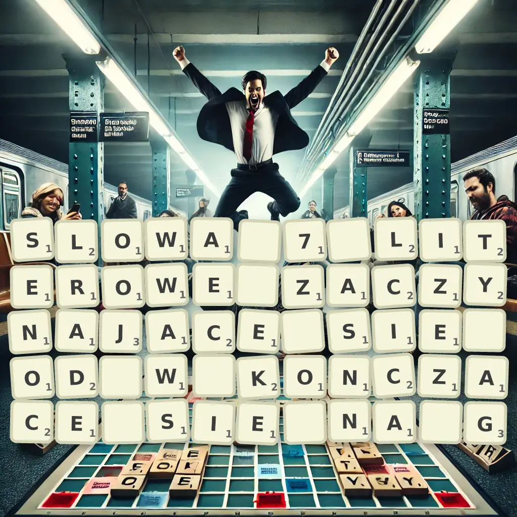 Słowa 7-literowe, zaczynające się od W, kończące się na G