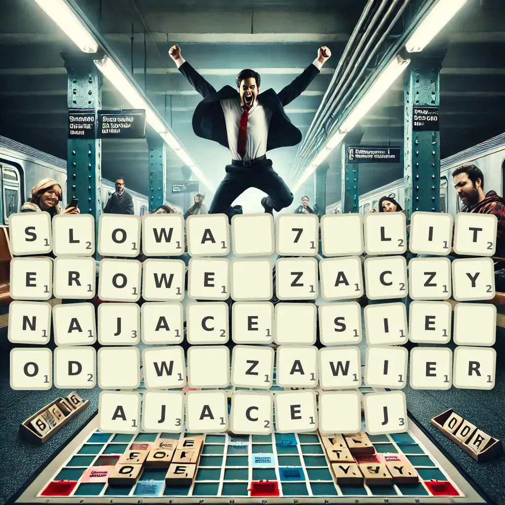 Słowa 7-literowe, zaczynające się od W, zawierające J