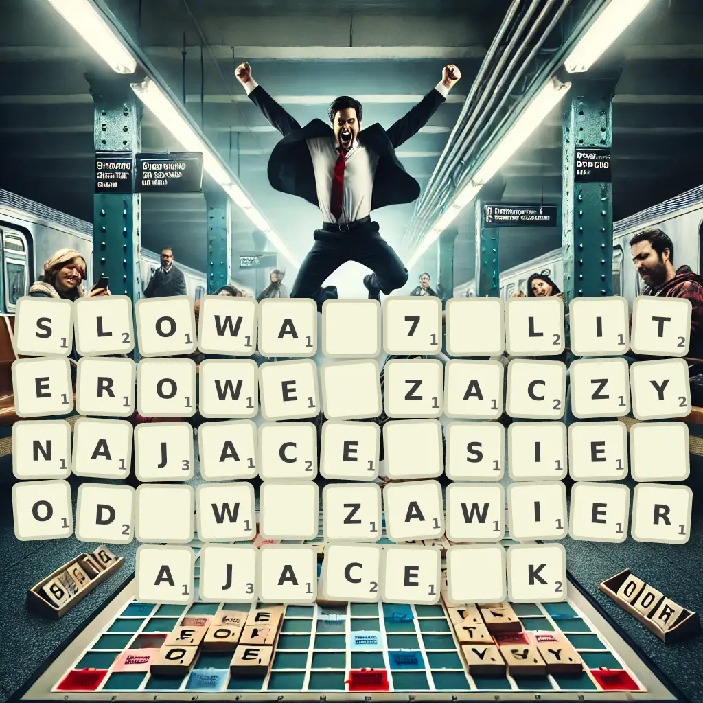 Słowa 7-literowe, zaczynające się od W, zawierające K