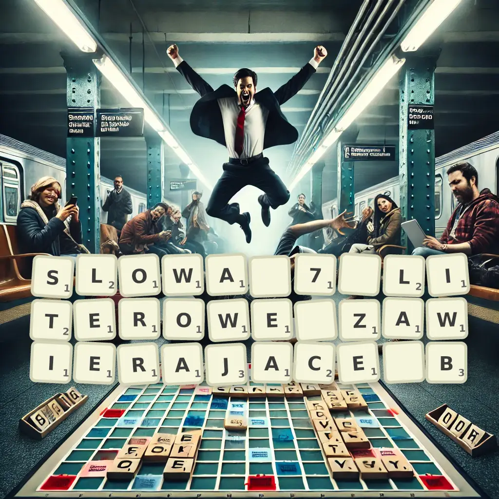Słowa 7-literowe, zawierające B