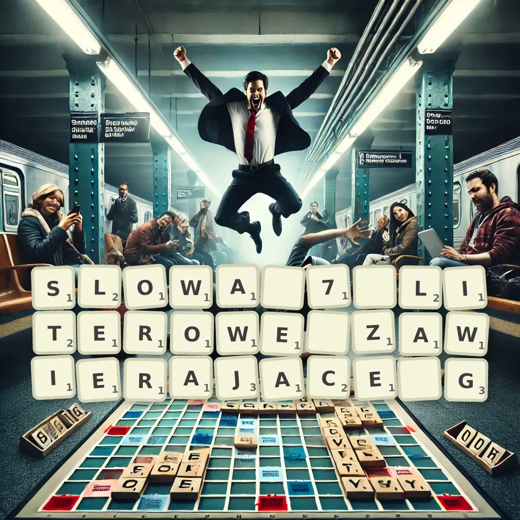 Słowa 7-literowe, zawierające G