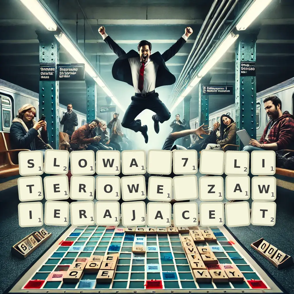 Słowa 7-literowe, zawierające T