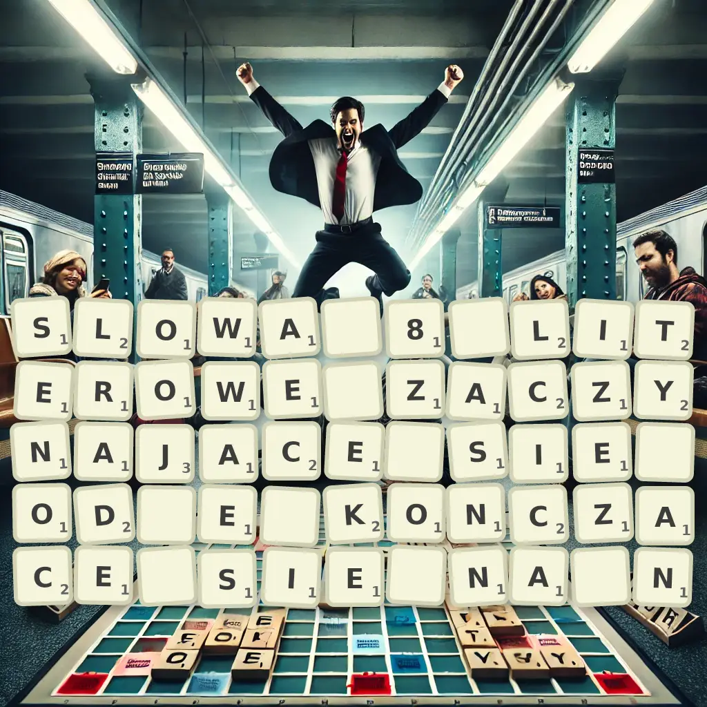 Słowa 8-literowe, zaczynające się od E, kończące się na N