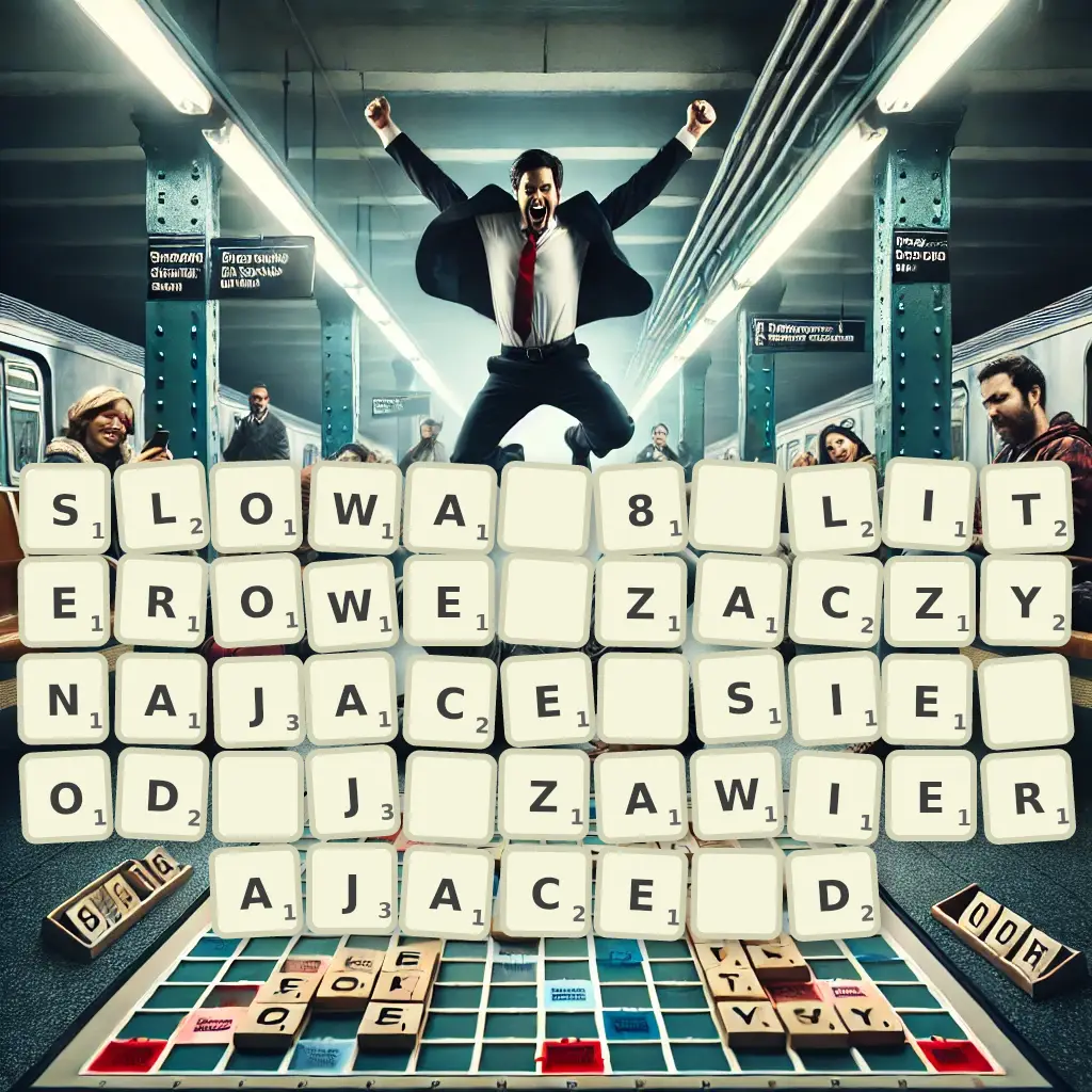 Słowa 8-literowe, zaczynające się od J, zawierające D