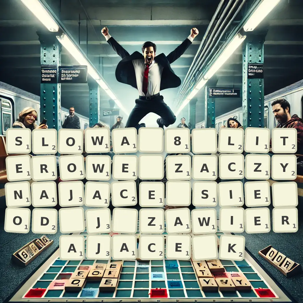 Słowa 8-literowe, zaczynające się od J, zawierające K