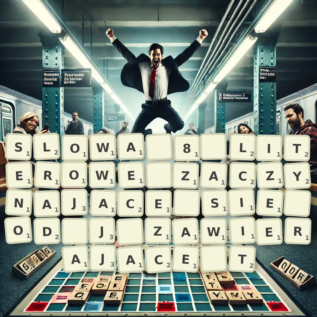 Słowa 8-literowe, zaczynające się od J, zawierające T