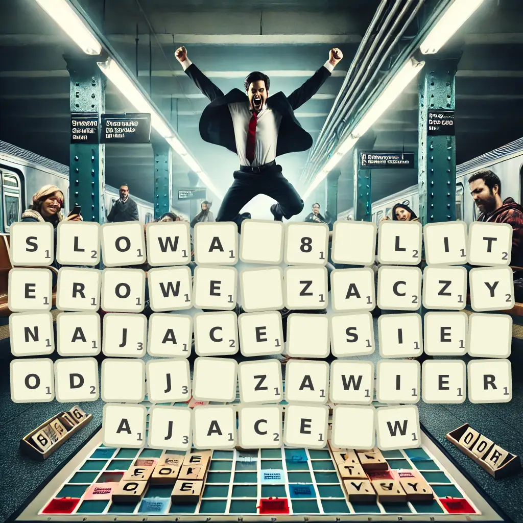 Słowa 8-literowe, zaczynające się od J, zawierające W