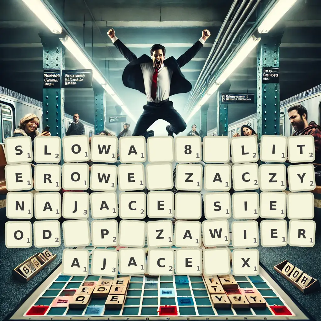 Słowa 8-literowe, zaczynające się od P, zawierające X