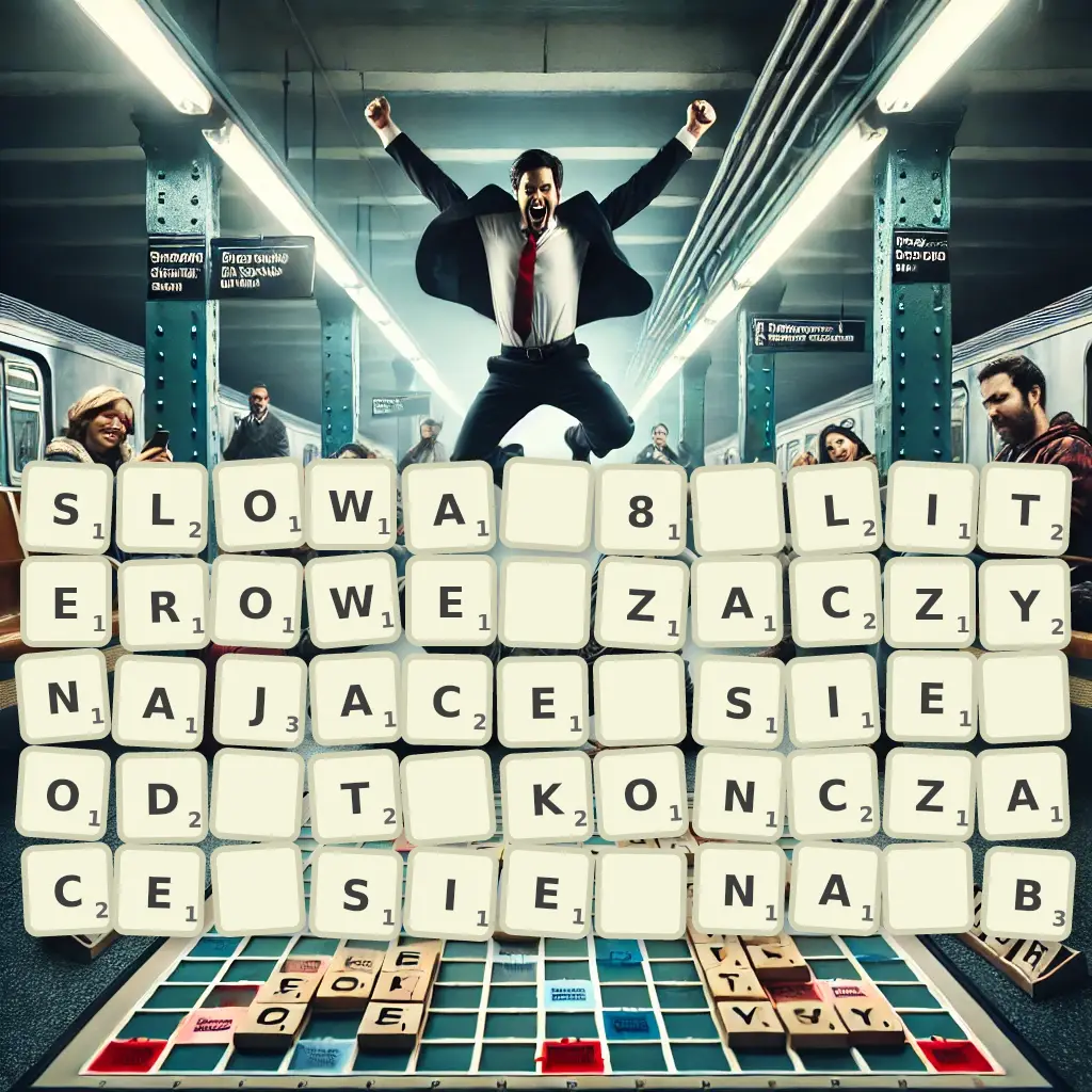 Słowa 8-literowe, zaczynające się od T, kończące się na B
