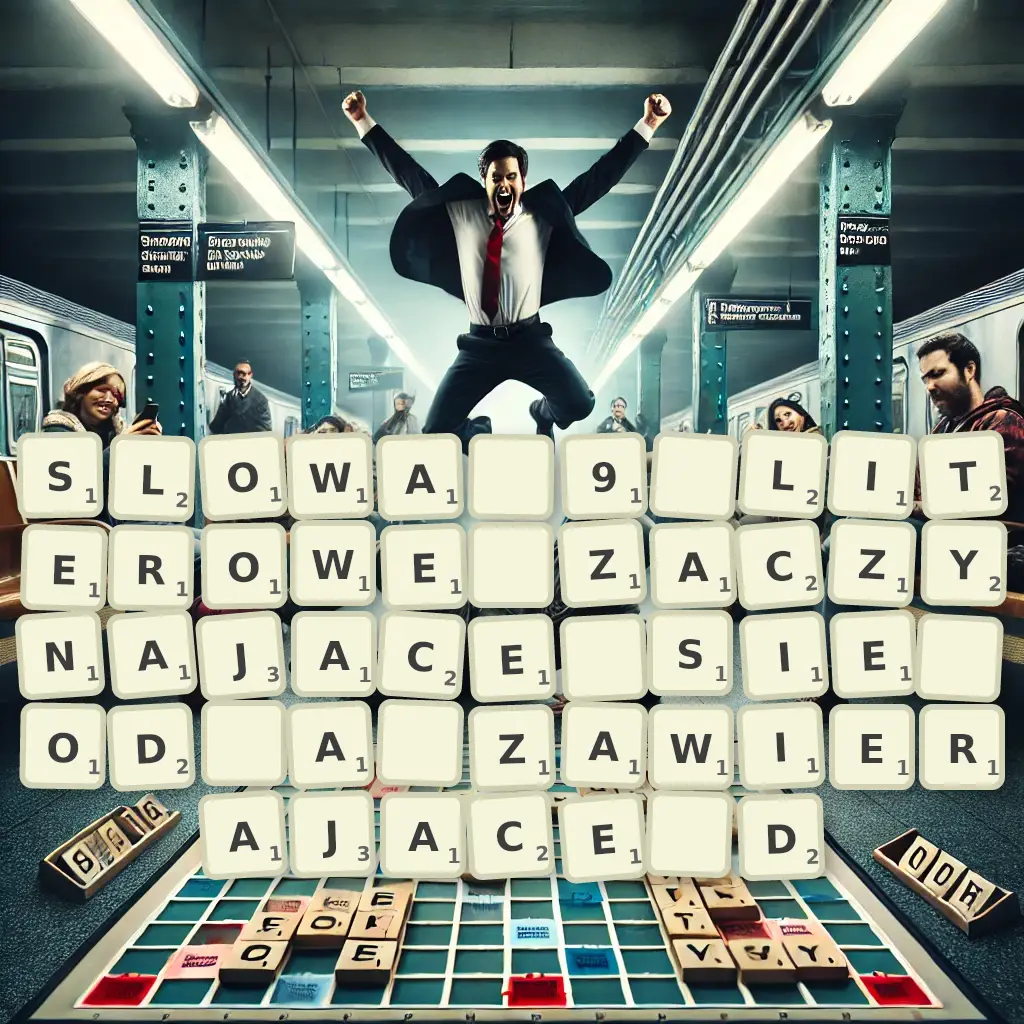 Słowa 9-literowe, zaczynające się od A, zawierające D
