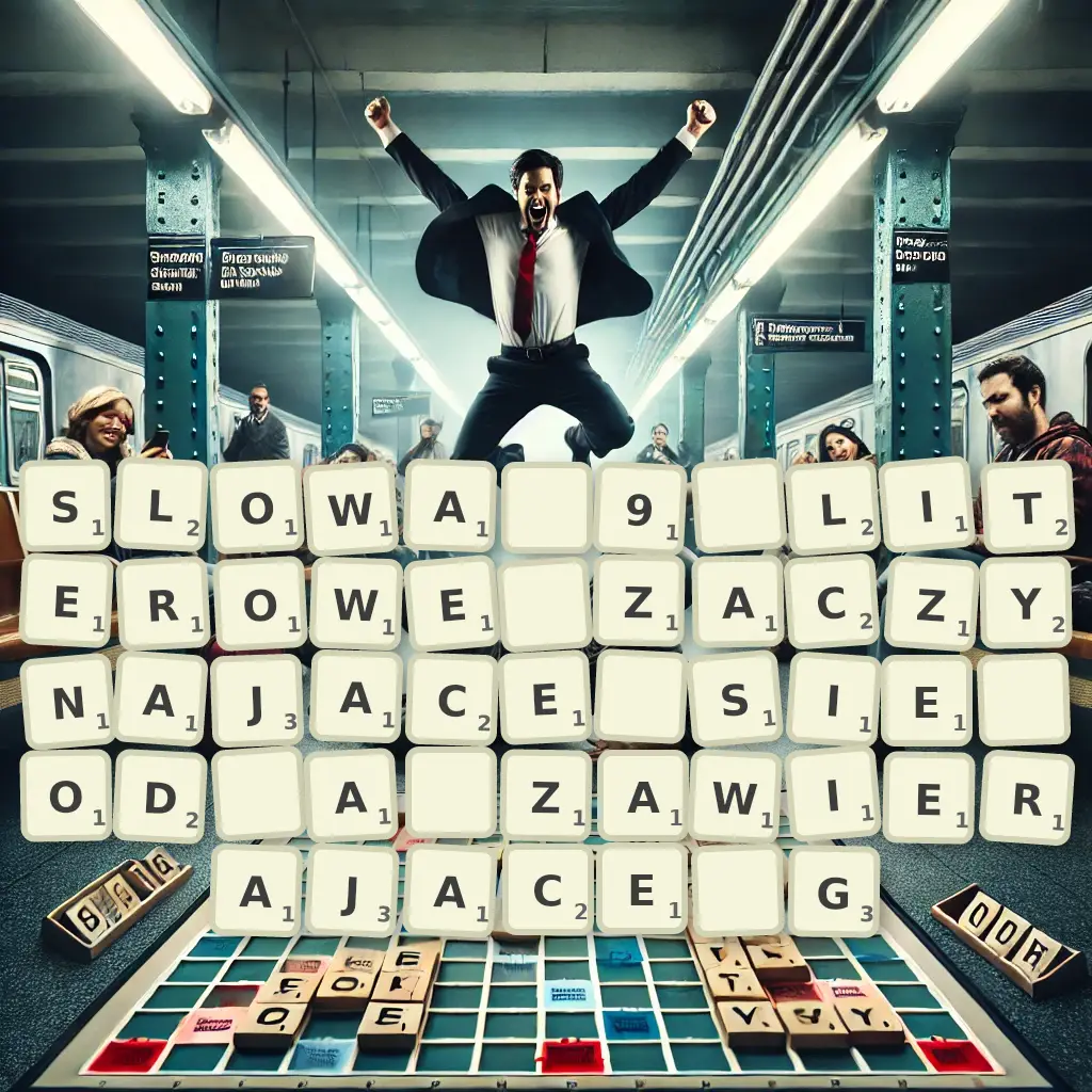 Słowa 9-literowe, zaczynające się od A, zawierające G