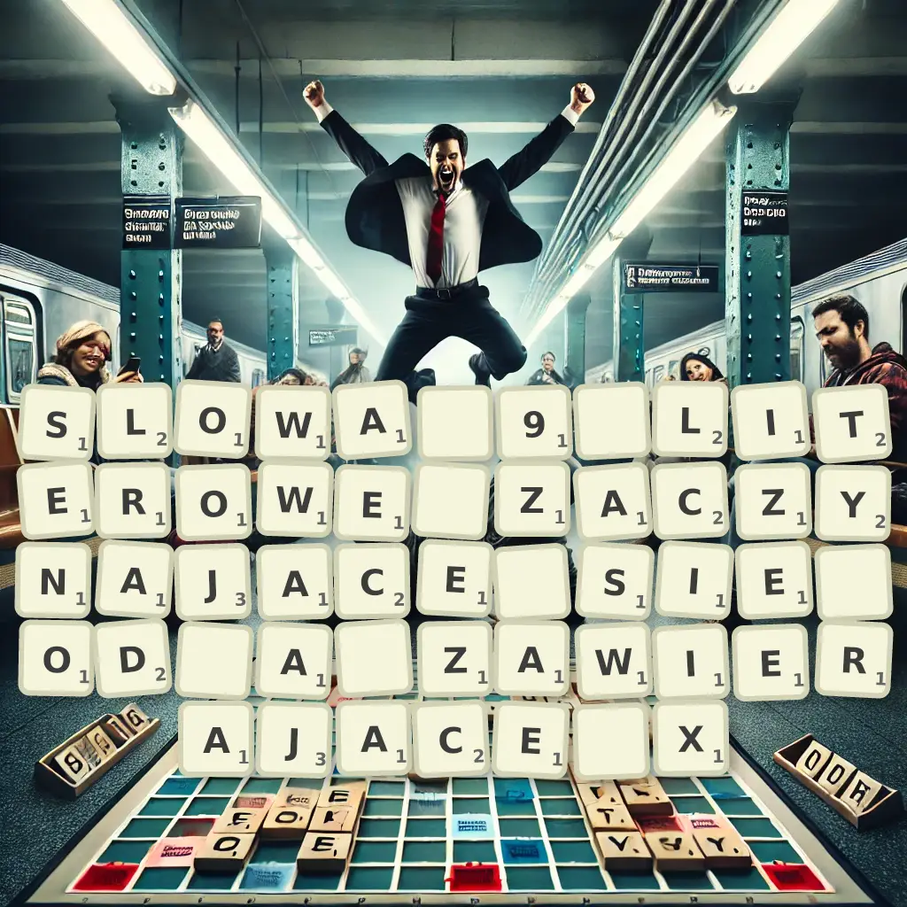 Słowa 9-literowe, zaczynające się od A, zawierające X