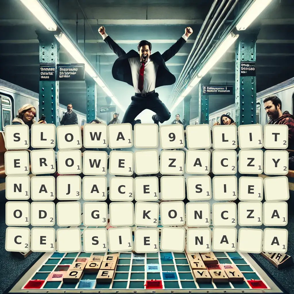 Słowa 9-literowe, zaczynające się od G, kończące się na Ą