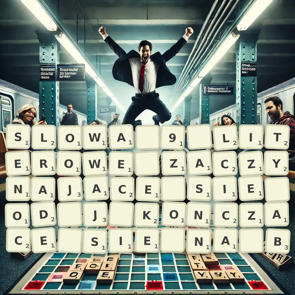 Słowa 9-literowe, zaczynające się od J, kończące się na B