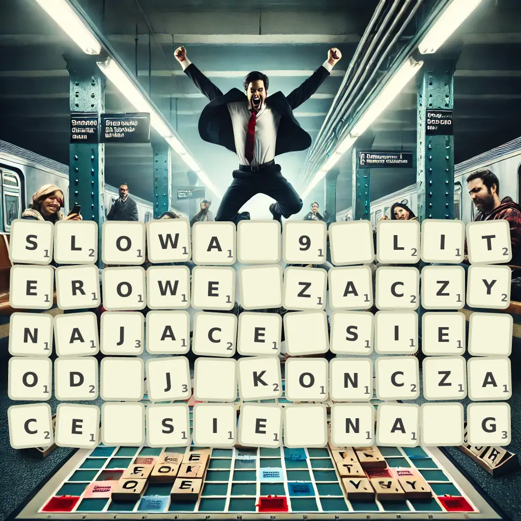 Słowa 9-literowe, zaczynające się od J, kończące się na G