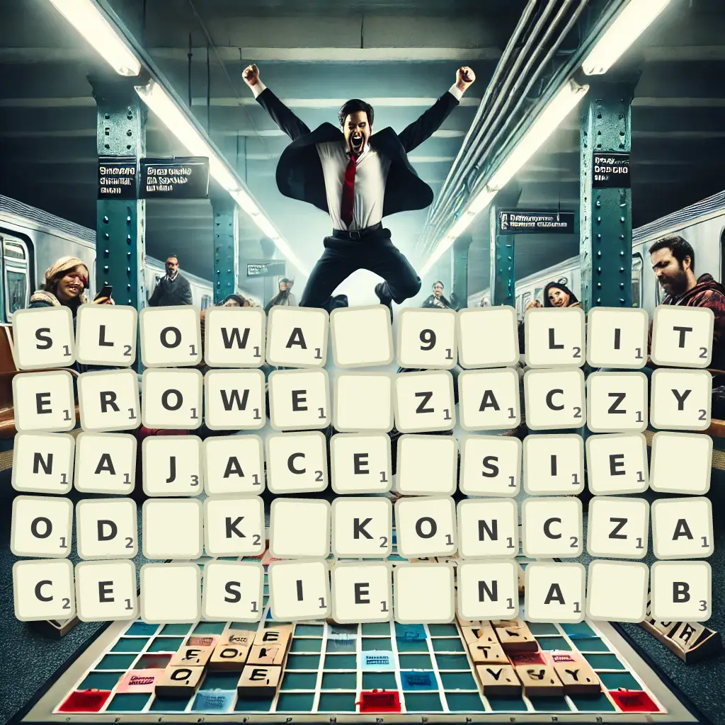 Słowa 9-literowe, zaczynające się od K, kończące się na B