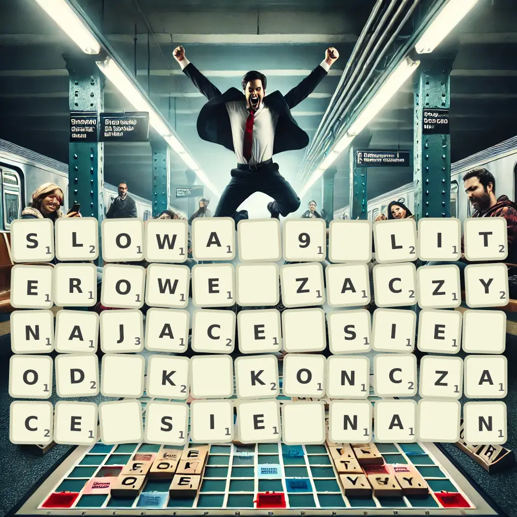 Słowa 9-literowe, zaczynające się od K, kończące się na N