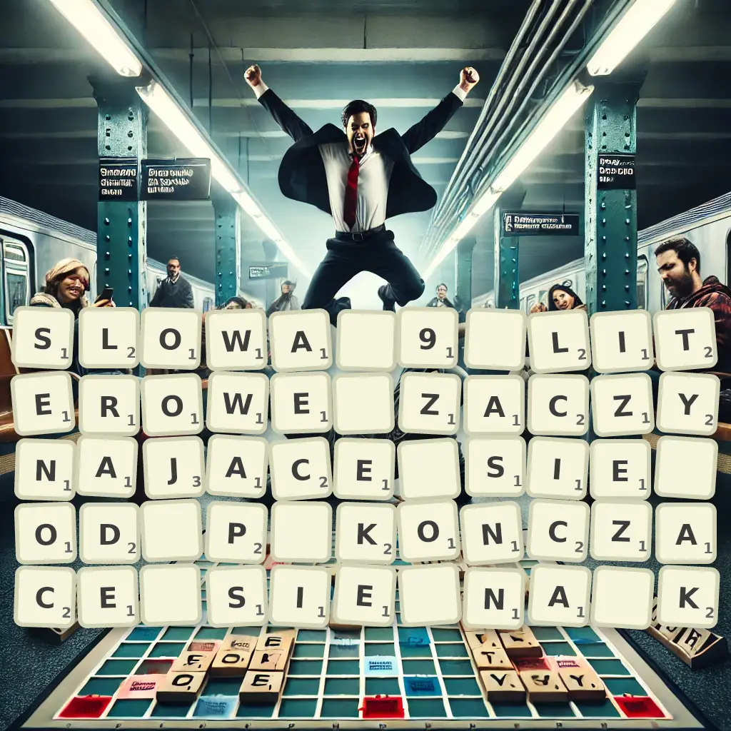 Słowa 9-literowe, zaczynające się od P, kończące się na K