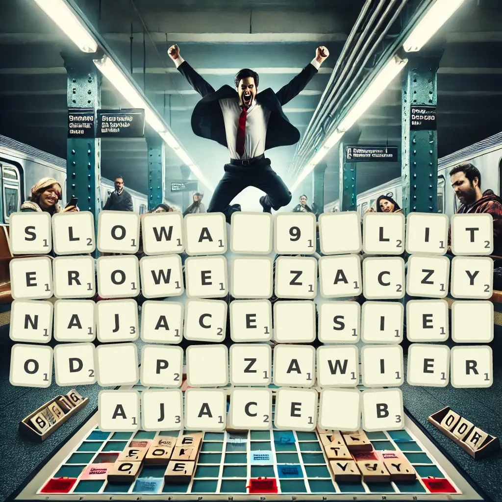 Słowa 9-literowe, zaczynające się od P, zawierające B