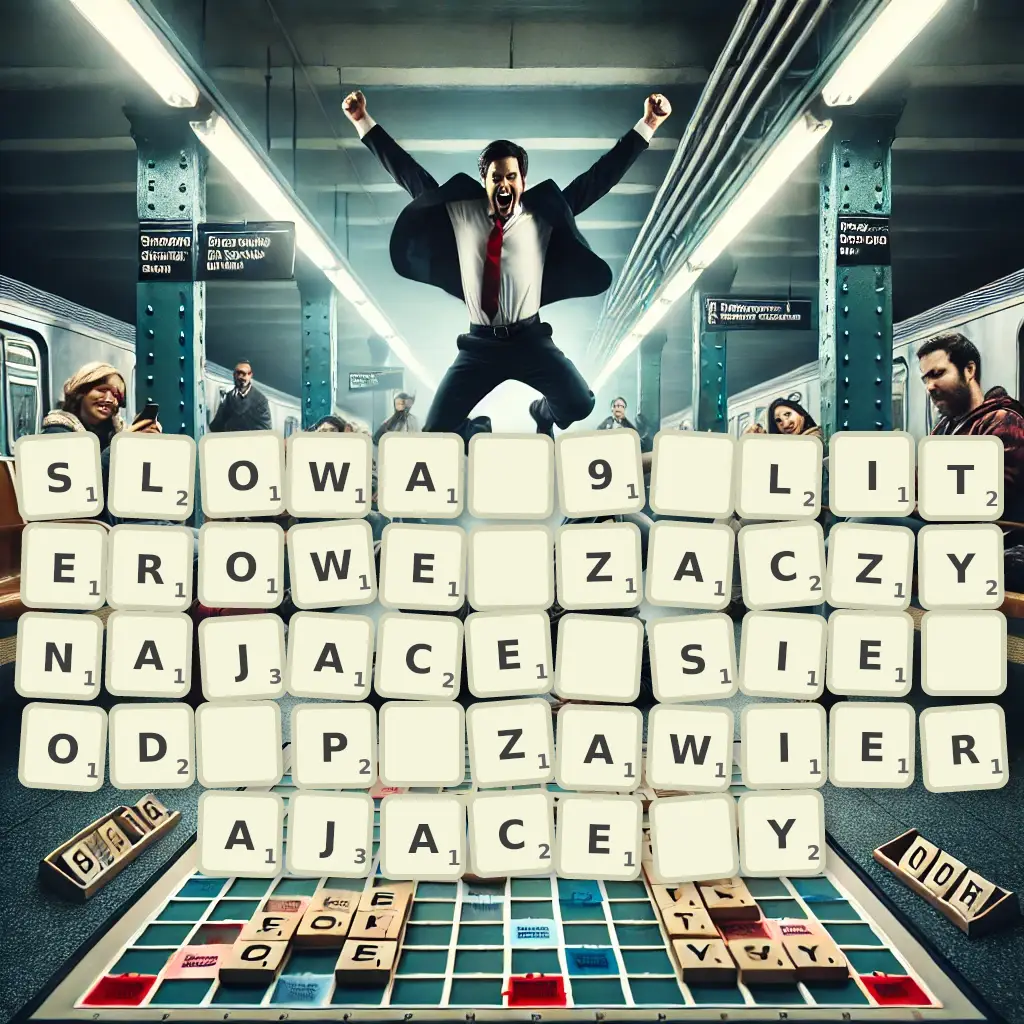 Słowa 9-literowe, zaczynające się od P, zawierające Y