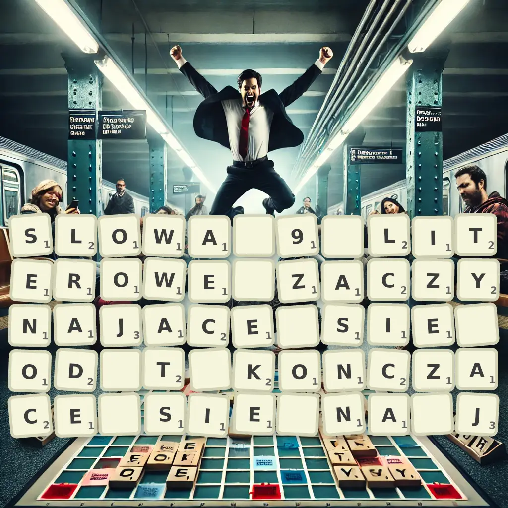 Słowa 9-literowe, zaczynające się od T, kończące się na J