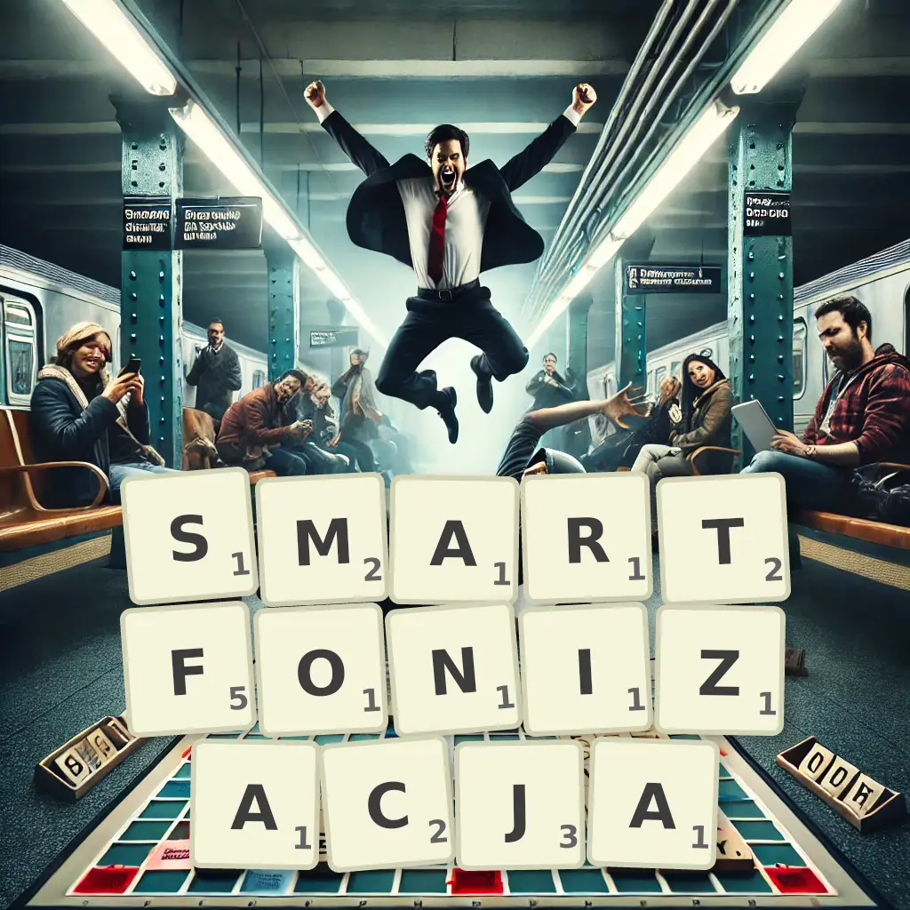 Słowa z liter SMARTFONIZACJĄ
