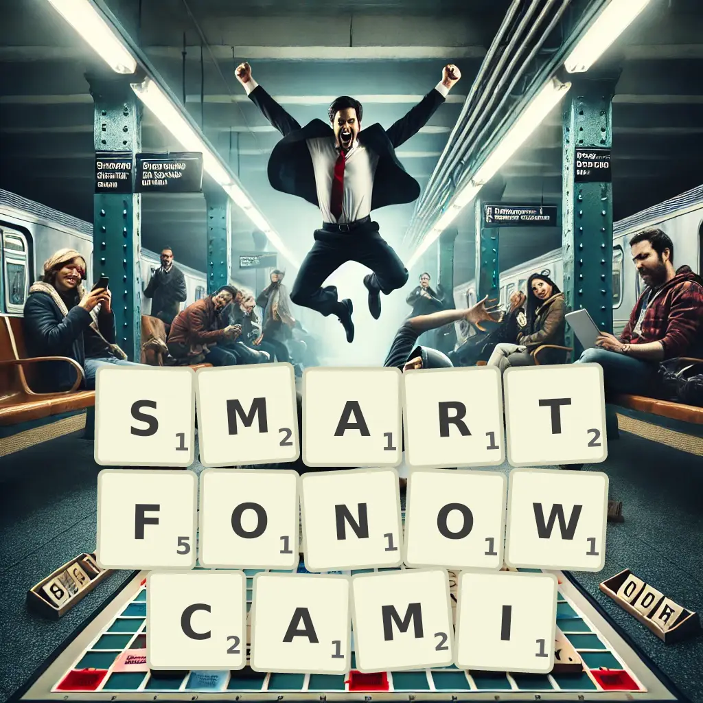 Słowa z liter SMARTFONOWCAMI