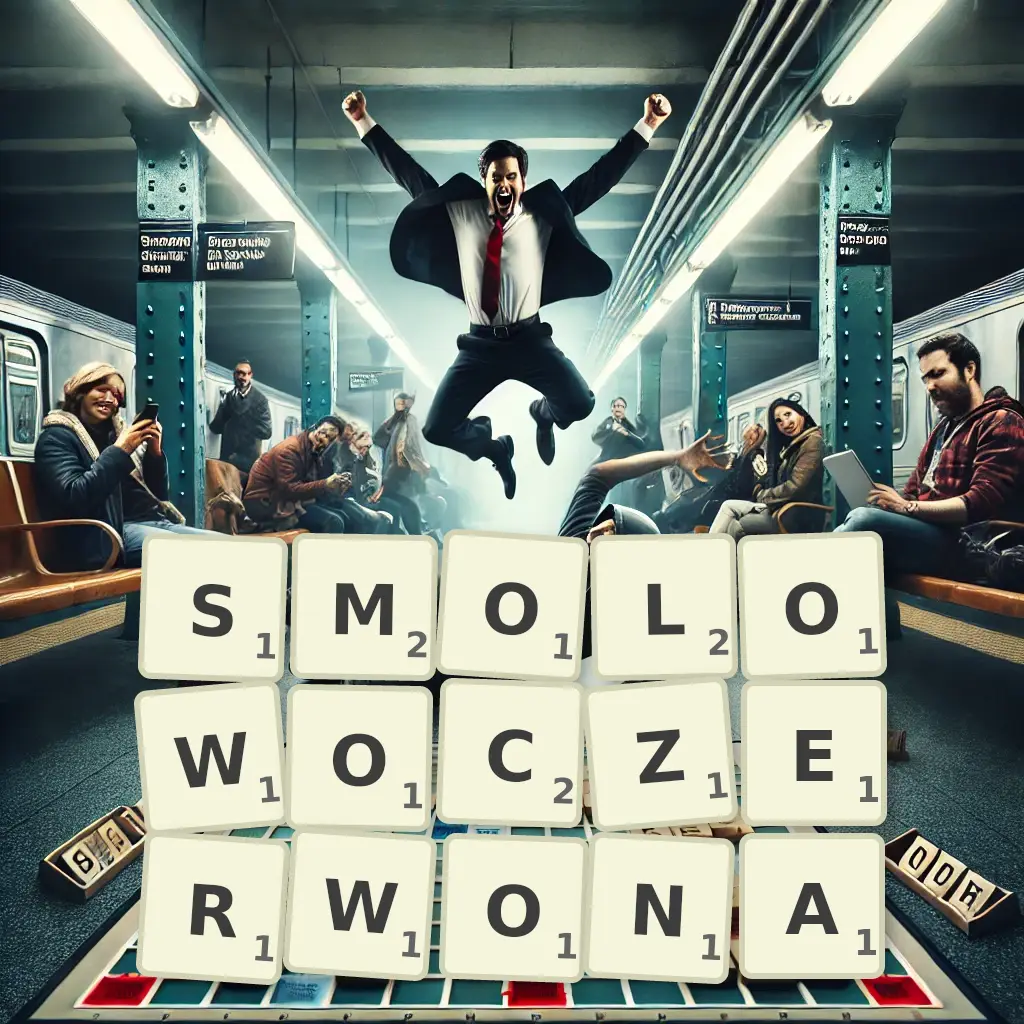 Słowa z liter SMOŁOWOCZERWONĄ